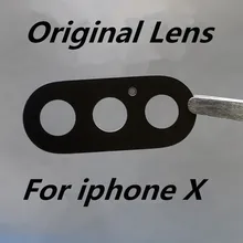 1 шт. оригинальная задняя крышка из сапфирового стекла для камеры iPhone X Объективы для мобильных телефонов Чехол запасная Запасная часть