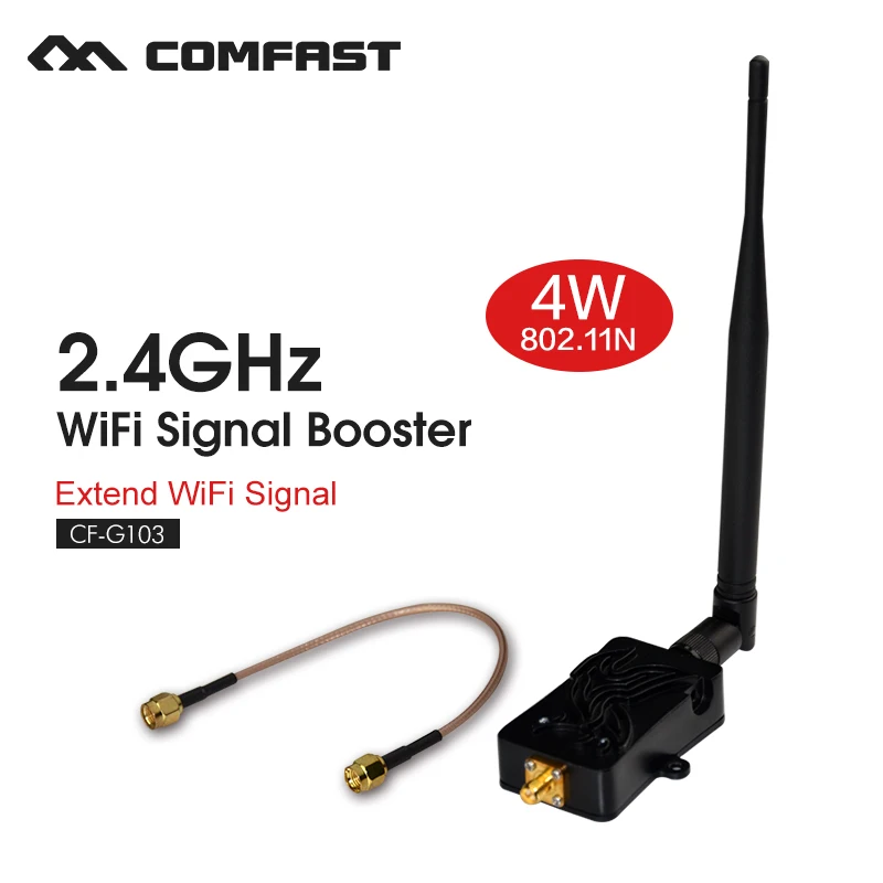 Wi Fi усилитель сигнала 4 Вт 4000 МВт 802.11b/g/n с антенной для маршрутизатор Беспроводной