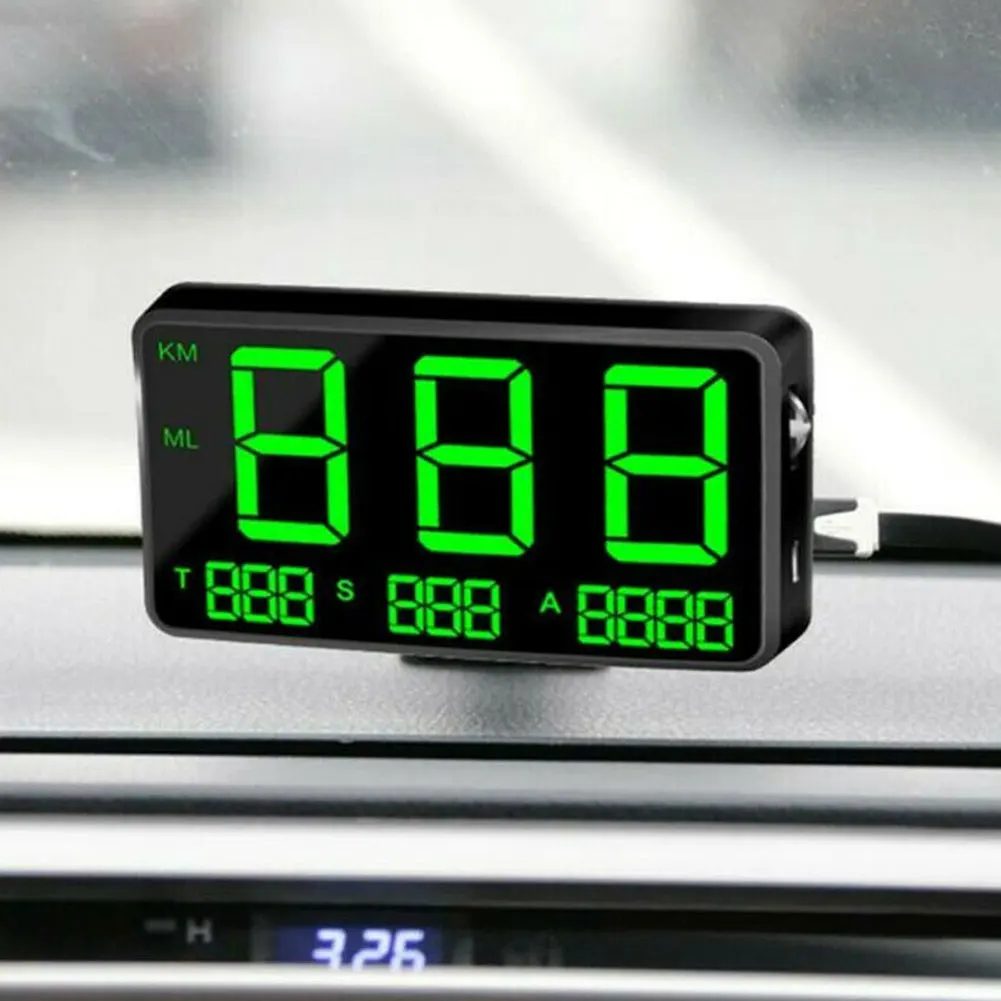 

System Display Car GPS Speedometer Electronics Alarm Overspeed Warning Truck Large Screen HUD Universal Motorcycles Digital Bike