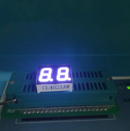 10 шт. Новый 2 бит 0 4 дюйма цифровой трубчатый светодиодный дисплей белый/синий