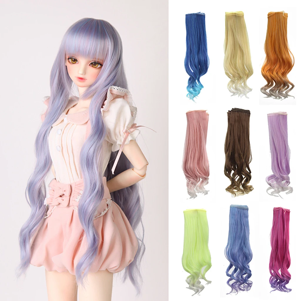 

DIY fantasy long High-temperature wire doll curly wig for dolls making supplies Fits for all kinds of ball joint dolls