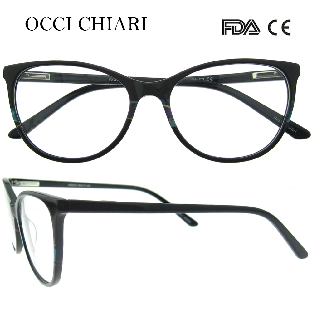 Новое поступление, модные итальянские дизайнерские ацетатные очки, анти-голубые лучи, оптические женские очки, прозрачные оправы для очков, W-CAPETO
