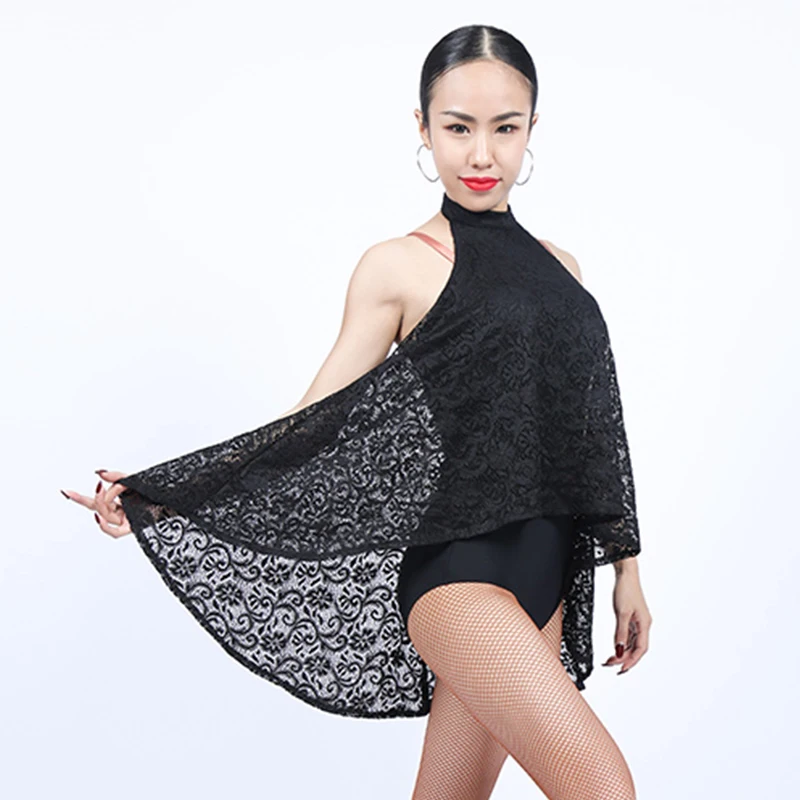 

New Arrival Women Latin Dance Top Black Sleeveless Tango Samba Rumba Salsa Cha Cha Dancing Practice Wear Ballroom Clothes DC1708