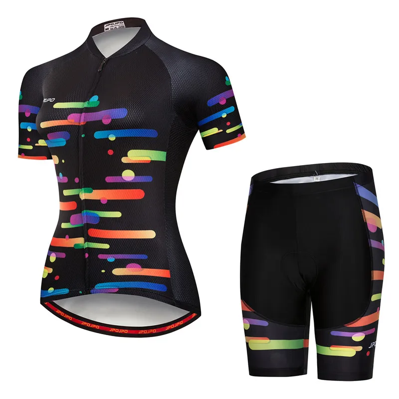 JPOJPO Pro Team Велоспорт Джерси Набор для женщин MTB велосипедная одежда анти-УФ велосипедная одежда короткий рукав велосипедная одежда uniforme - Цвет: Style 4