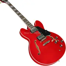 Электрическая гитара высокого качества пользовательские полый корпус с F отверстие ЭС-335 электрическая гитара Бесплатная доставка