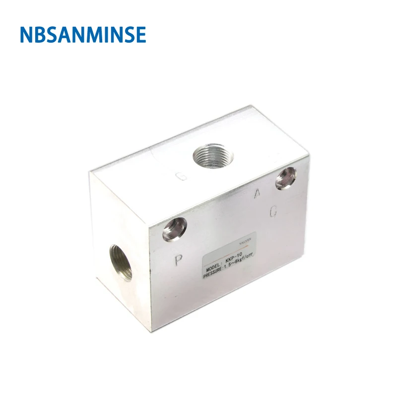NBSANMINSE KKP Быстрый выпускной клапан 1/8 1/4 3/8 1/2 3/4 1 1-1/4 1-1/2 2 Пневматический Механический клапан алюминиевый воздушный клапан