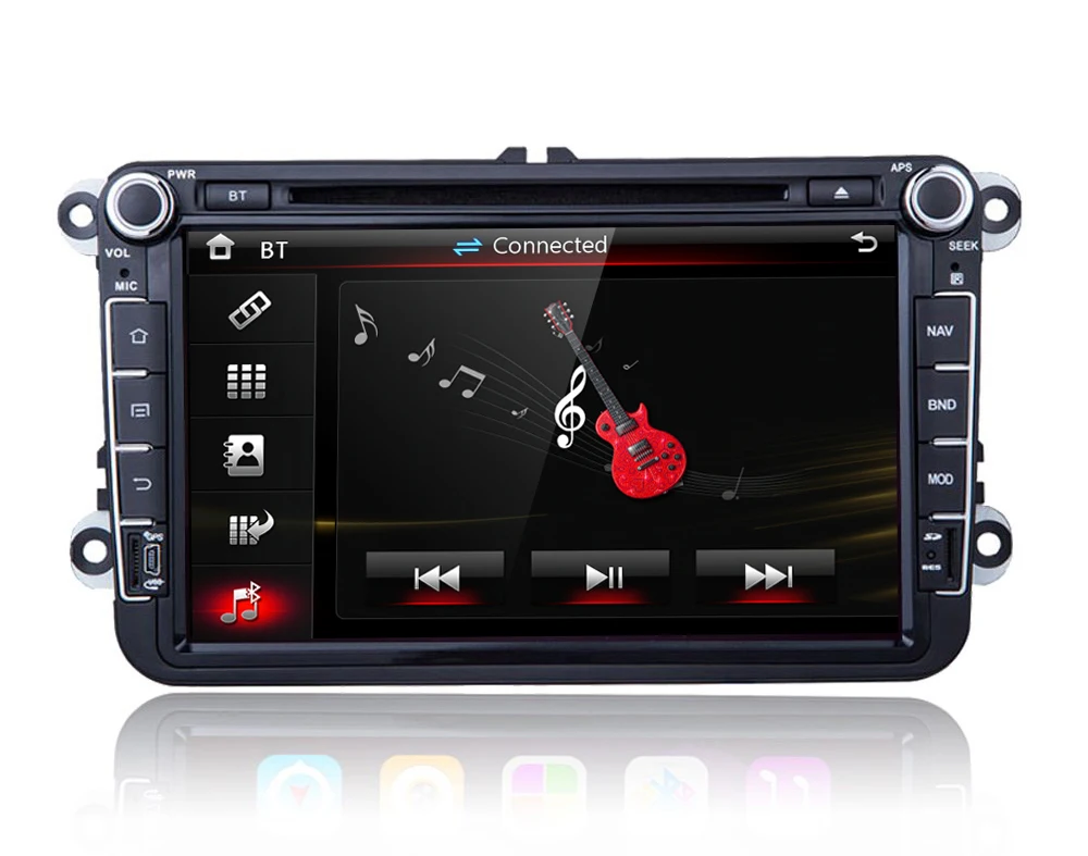 Top 8 inch in-dash Car DVD player with GPS navigation,audio Radio stereo,USB/SD BT/TV Canbus,car multimedia headunit for VW universa 5