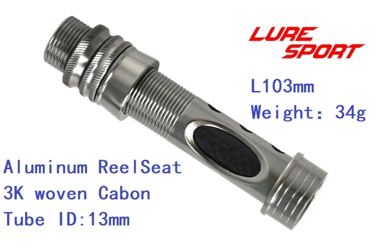 LureSport 2pcs Fly Reel seat Aluminum body Carbon Tube Fishing Rod Building Component Repair Pole DIY Accessory LureSport 2pcs Fly Reel seat Aluminum body Carbon Tube Fishing Rod Building Component Repair Pole DIY Accessory