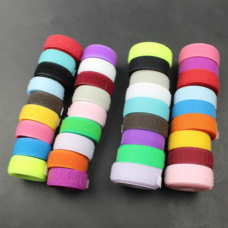 

1Pair 100*2CM Hook and Loop Adhesive Fastener Tape Sewing Tools Polyester Magic Sticker Adesivo Dual Lock Tape No Glue