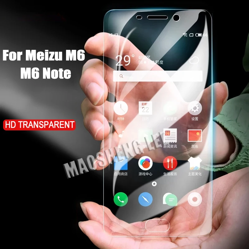 

2pcs Tempered Glass For Meizu M6 Note 5.5 inch Screen Protector 9H 2.5D Anti Blu-ray Glass Protective film For Meizu M6 5.2 inch