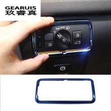 Auto Scheinwerfer Trim Aufkleber abdeckung Für Volvo XC60 V40 V60 S80 Blau Edelstahl Scheinwerfer Abdeckung Für Volvo 2009-2017 Auto Styling