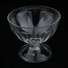 MagiDeal прозрачная акриловая чашка для мороженого, чашка для мороженого, фрукта, десерта, чашка для молочного коктейля, небьющаяся