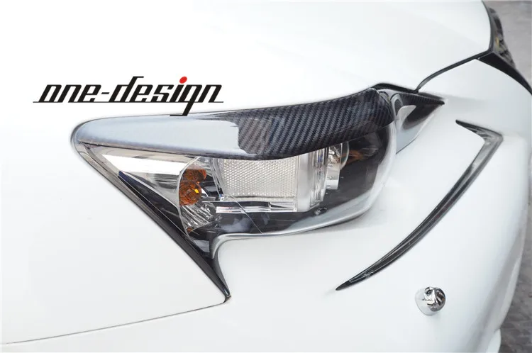 МВ настройки стиль высокое качество все реальные углеродное волокно передние фары губы брови планки для LEXUS IS200t IS250