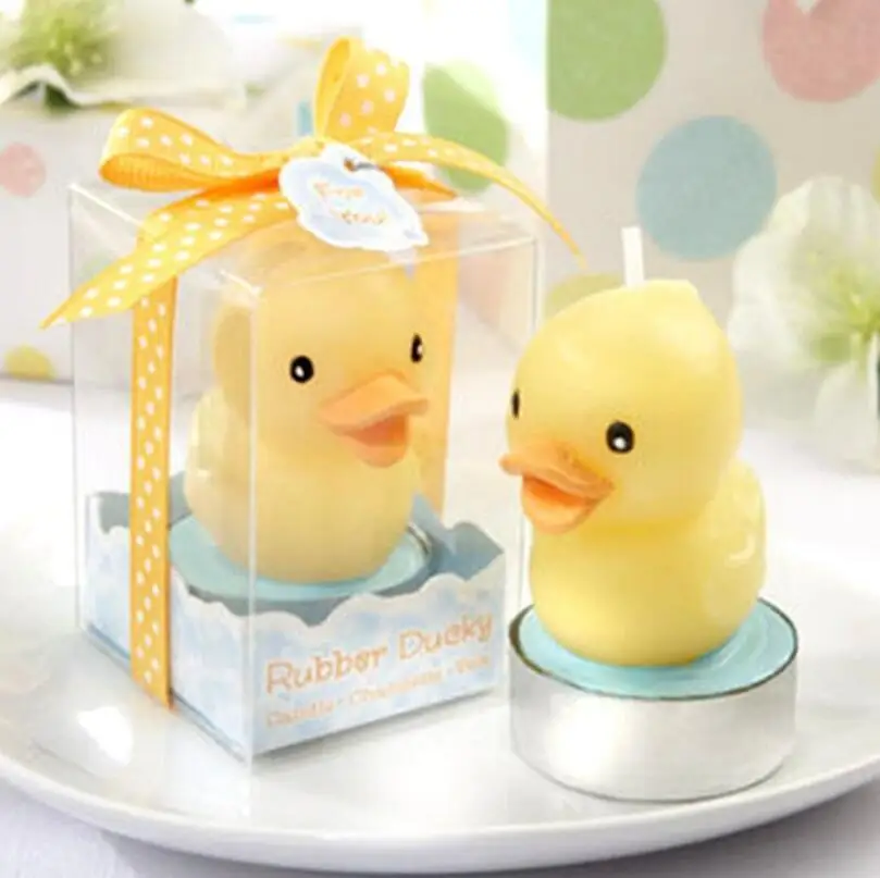 

baby shower party favor candle--Rubber duck candle Baby shower favors birthday gifts for guest wedding candle 100pcs/lot