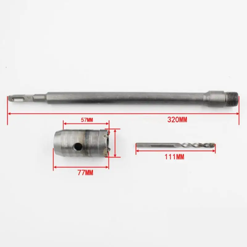 Сверло для стен, набор резцов, набор инструментов, 350 мм, длинный сердечник для каменной кладки, кирпича, камня+ открывалка для отверстий 30 мм, 40 мм, 50 мм