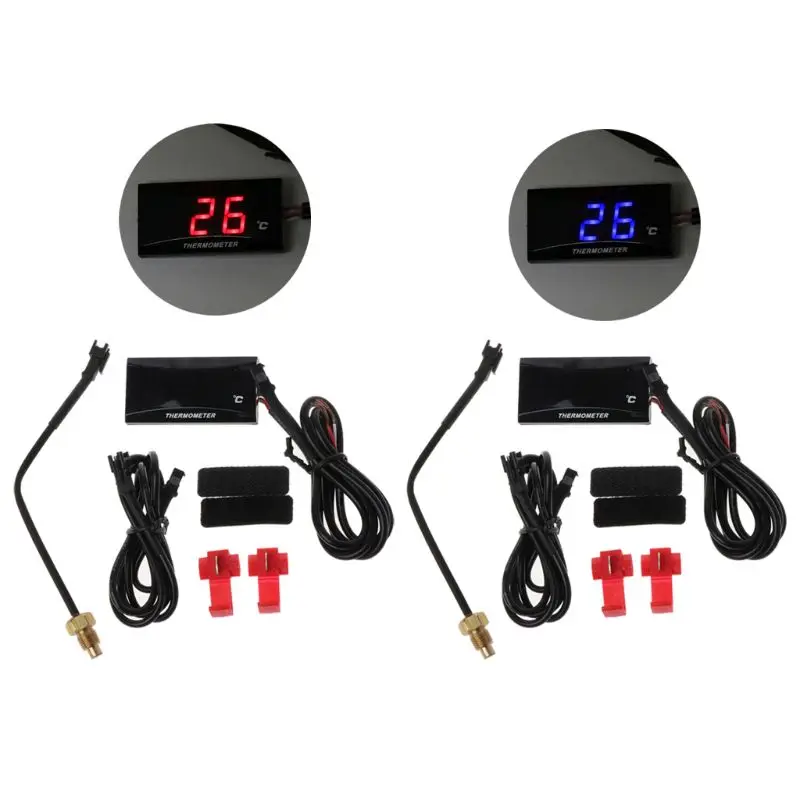 

Universal Motorcycle LCD Digital Thermometer Instrument Water Temp Meter Gauge For KOSO Yamaha Racing Scooter qiang