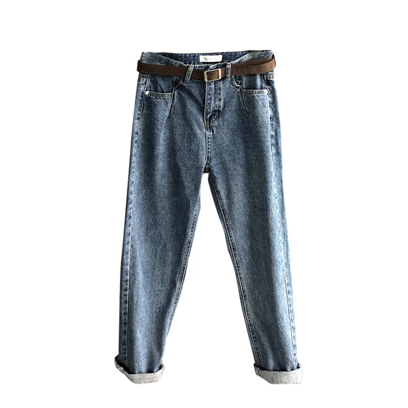 Mooirue/зима-осень; джинсовые брюки; женские уличные брюки; широкие брюки; женские джинсы; низ