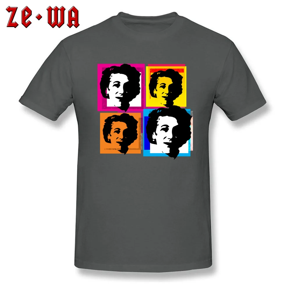 Cheap Custom Design Short Sleeve Top T-shirts ostern Day Round Collar Pure Cotton Tops T Shirt for Men T Shirts Casual ENID BLYTON ENGLISH CHILDRENS NOVELIST POP ART STYLE COLLAGE carbon