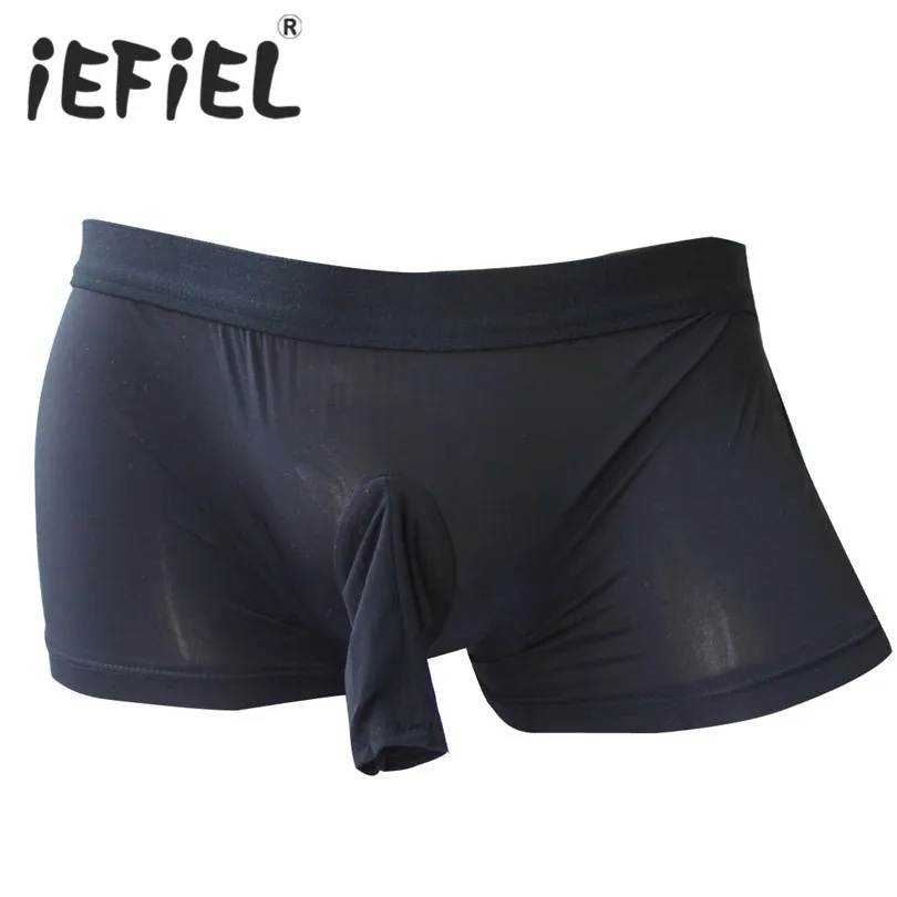 Новое поступление сексуальные мужские боксеры iEFiEL нижнее белье эластичное с