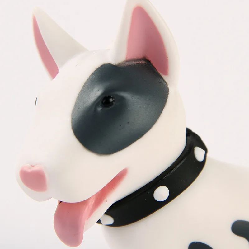 Cute Dog Keychain Figurines Miniatures Popular Versatile Rubber Keyring home ornaments For Women Girl Gifts decorate bag Decor12