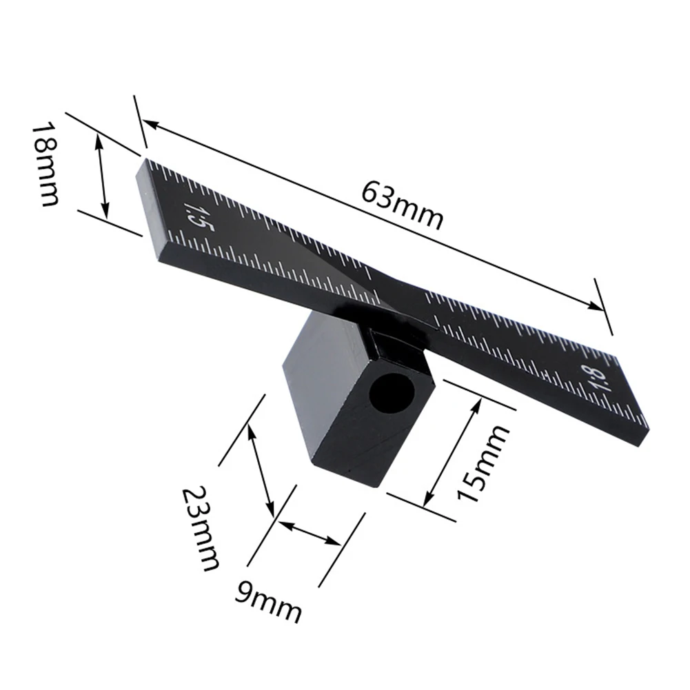 Woodworking 1:8 Hardwood Gauge Measuring Tool Dovetail Marker 1:5 Soft Wood Aluminium Alloy Light Weight Graduated Scales