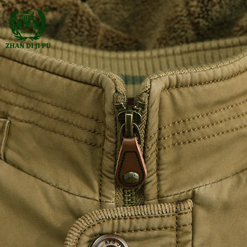 Плюс размер M-5XL Мужская зимняя утолщенная куртка с капюшоном армейского зеленого цвета мужская повседневная брендовая хлопковая afs jeep хаки флисовая куртка пальто