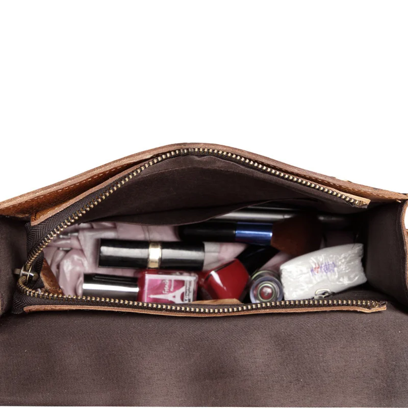 AETOO Men's leather handbags, vintage leather cream men's shoulder bags, men's crossbody bag