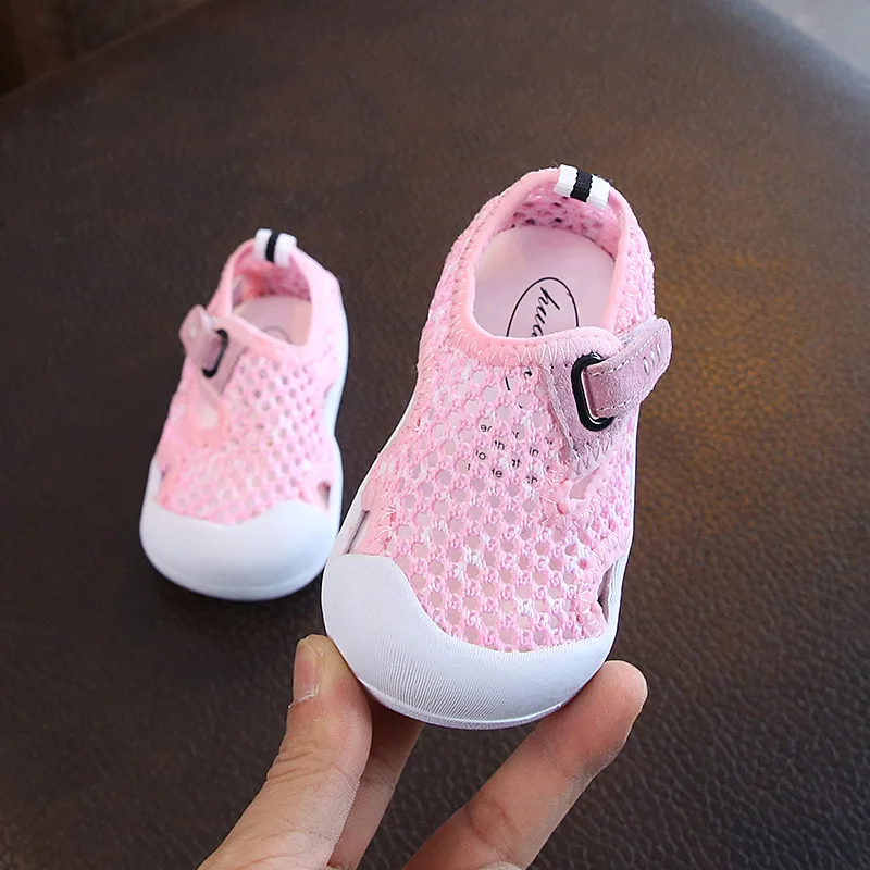 Summer Infant Toddler Shoes Non-Slip Soft Bottom Casual Baby Shoes Mesh Breathable Kids Anti-collision Toddler Sneaker EUR 15-25