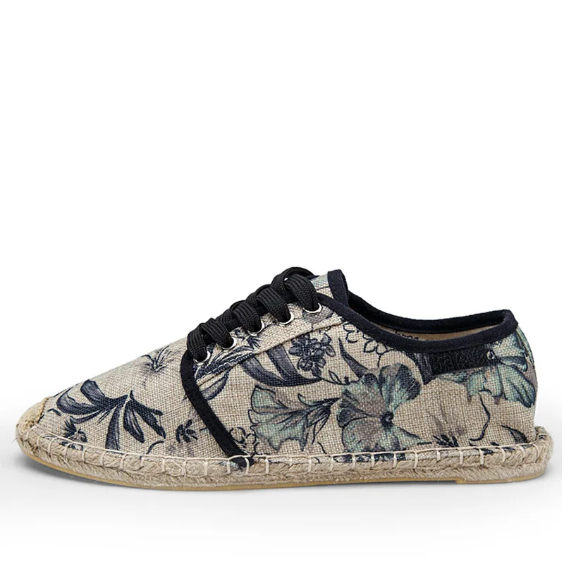 OUDINIAO Mens Shoes Lace Up Espadrilles Men 2018 Summer Canvas Hemp Rope Shoes Men Breathable Men's Footwear Zapatos Hombre OUDINIAO Mens Shoes Lace Up Espadrilles Men 2018 Summer Canvas Hemp Rope Shoes Men Breathable Men's Footwear Zapatos Hombre