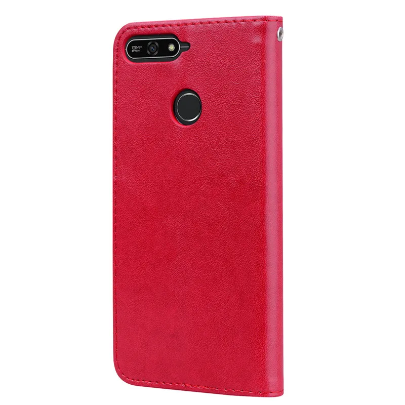 Leather Case on for Huawei honor 7A Pro 5.7 AUM-L29 case Soft Back Covers Flip Case For Huawei Honor 7A 5.45 DUA-L22 Phone Cases