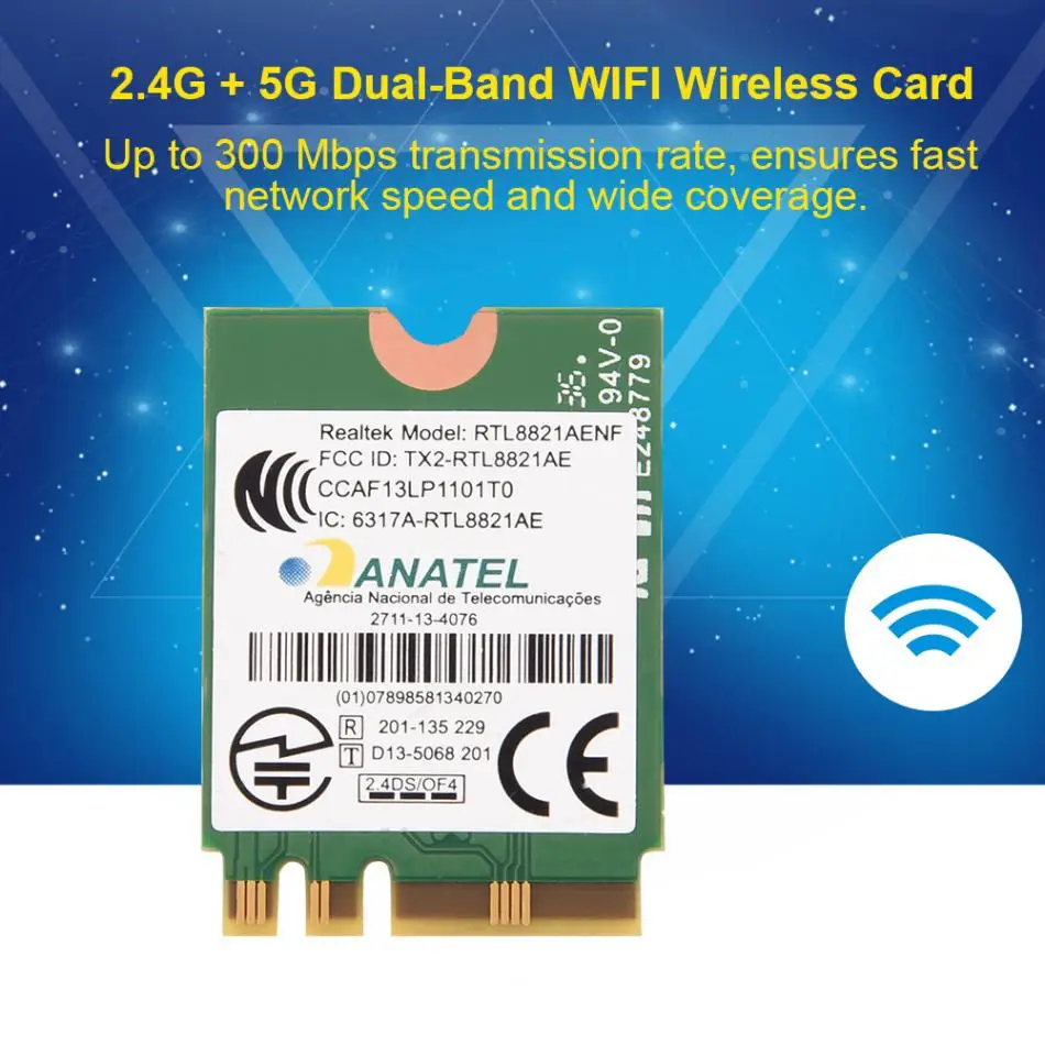 Двухдиапазонные сетевые карты Bluetooth 4 0 + 2 4G/ 5G Wi Fi беспроводная мини карта NGFF/ M2 для