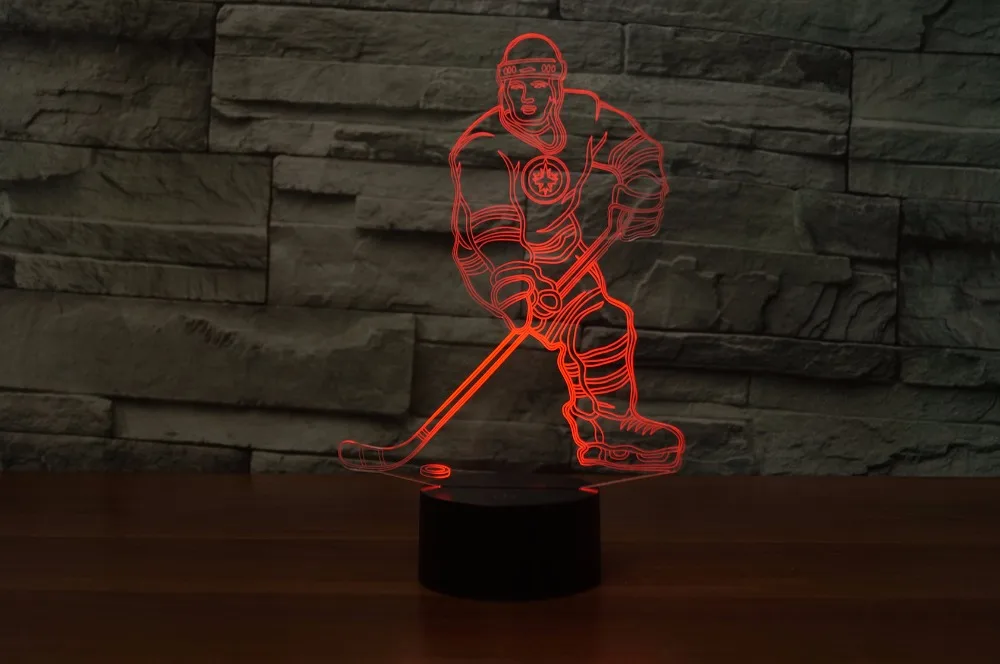 Winnipeg Jets Ice Hockey Lamp