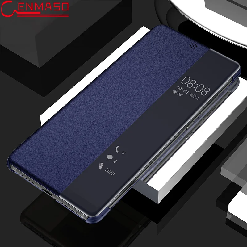 

For Huawei P20 Pro Case PU Leather Smart View Window Protection Flip Cover for HUAWEI P20 Case for Huawei P20 Cover Funda Coque