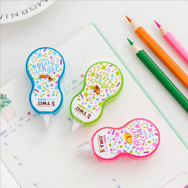 

1 X Cute mini Floret Correction Fluid Correction Tape Material Escolar Kawaii Stationery Office School Supplies Papelaria