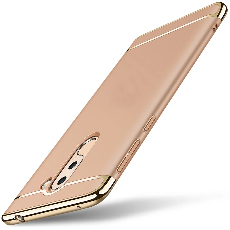 

For Honor 6X Case Luxury Protective Back Cover 3 in 1 Hard PC Hybrid Case For Huawei Honor6X Slim Plating Matte Phone Shell Capa