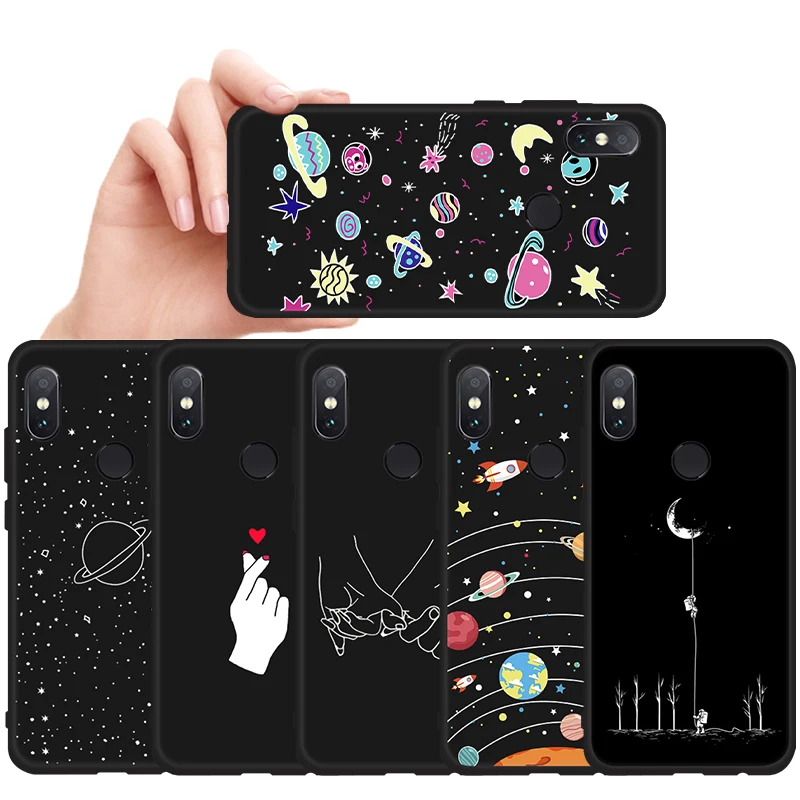Модный чехол для телефона из ТПУ с рисунком Xiaomi Redmi Note 7 6 Pro 5 6A Plus 5A S2 Pocophone F1