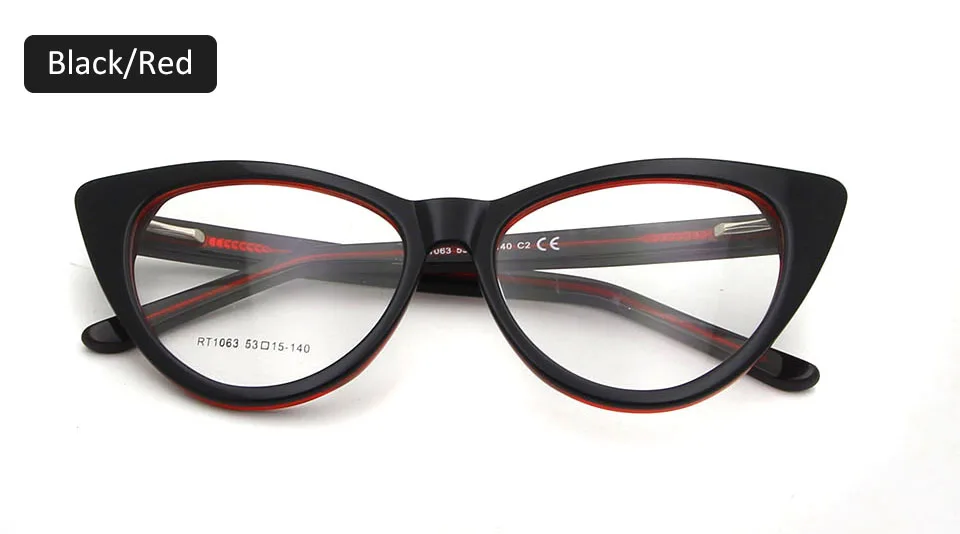 Высокое качество женские солнцезащитные очки "кошачий глаз", очки с оправой Для женщин трендовые Для женщин модная оправа для очков очки из ацетата, прижимная планка Oculos De Grau Feminino