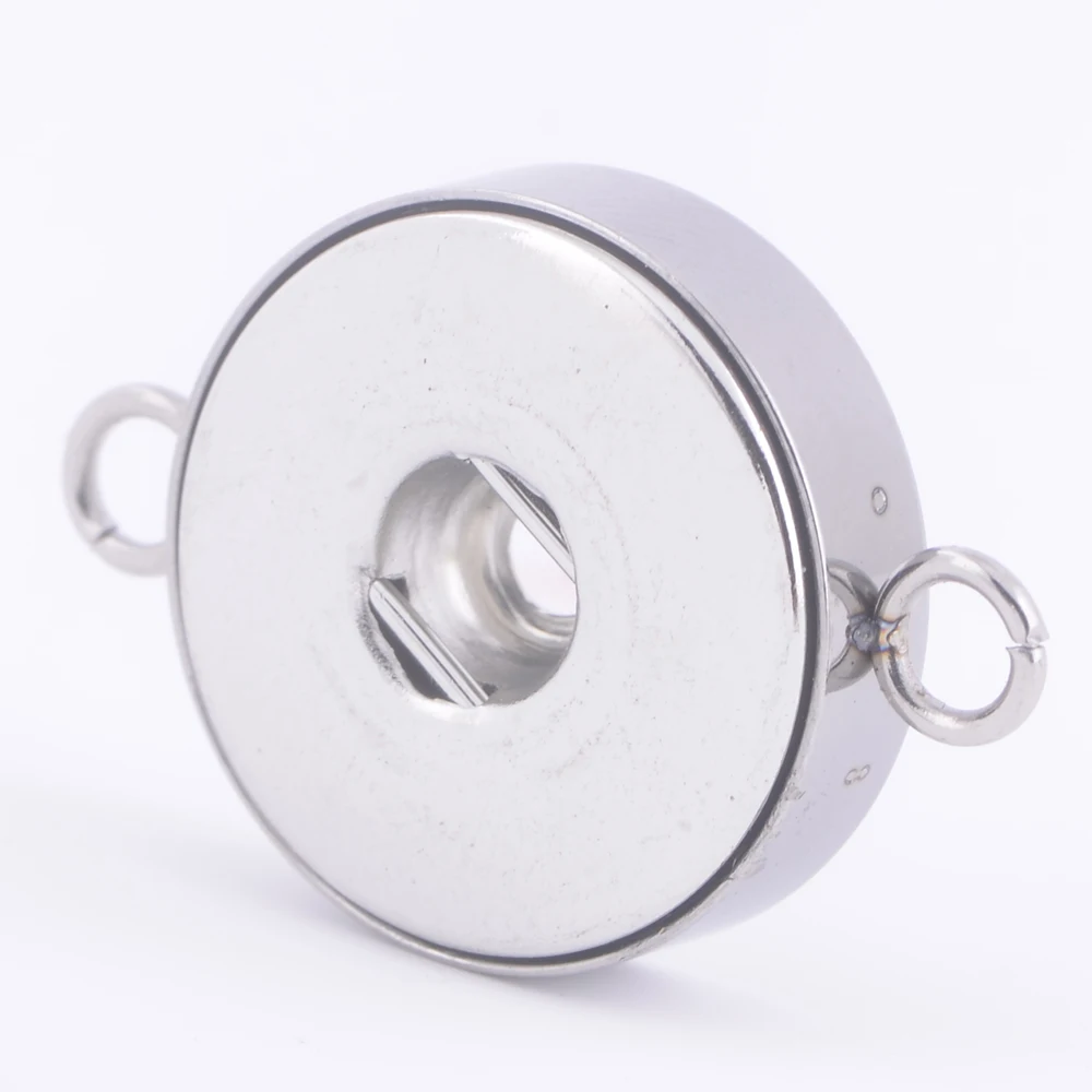 New 10pcs Simple 316L stainless steel snap Fittings fit 18mm snap