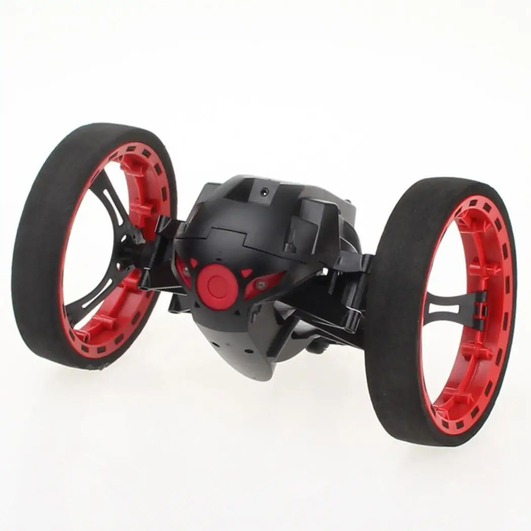 

Mini Car With Flexible Wheels Rotation Bounce LED 2.4GHz Light About 60mins Remote Control Robot Cars Toys