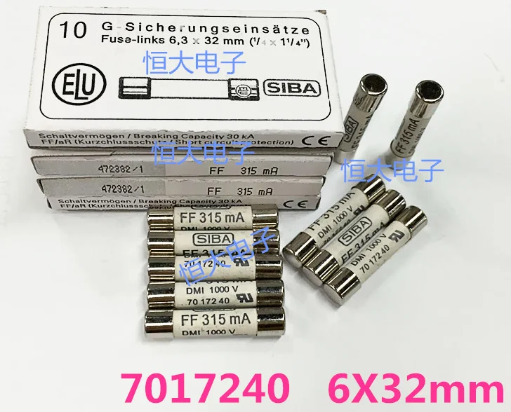 Предохранитель 315ma 1000v
