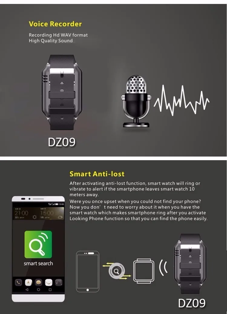 20 шт Bluetooth Смарт часы Smartwatch DZ09 Android телефонный звонок Relogio 2G GSM SIM TF карта камера для iPhone samsung HUAWEI телефон