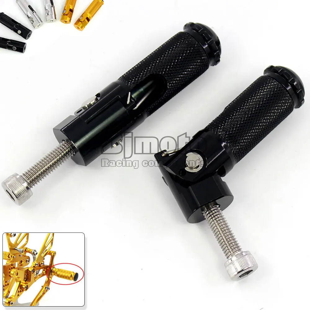CNC Folding Foot Pegs Footpeg Rear Set Rest Racing For Universal Motorcycle
