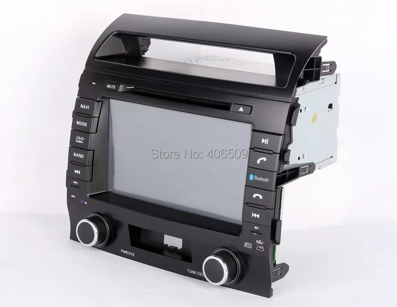 Cheap 8" Head Unit Car DVD Player for Toyota Land Cruiser LC200 2004-2013 with GPS Navigation Radio BT USB SD AUX Audio Stereo Nav 9