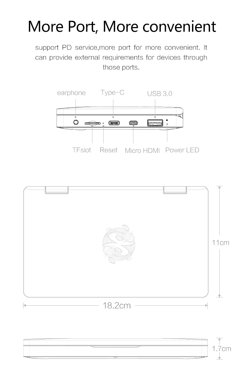 Koi лимит издание Mix2S красный Карманный ПК Intel Core M3-8100Y 8 ГБ ОЗУ 512 ГБ SSD FHD экран Распознавание отпечатков пальцев Лицензия Windows 10