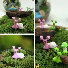 Миниатюрная фигурка улитки Декор волшебный сад, кукольный дом орнамент случайный цвет