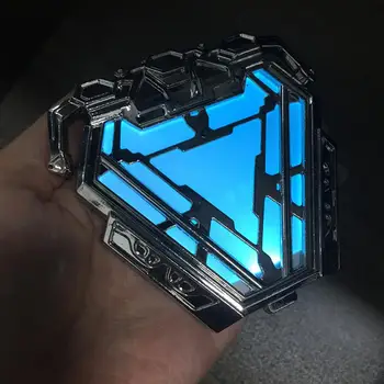 

Avengers 4 Endgame Iron Man Reactor alloy Chest Light Tony Stark cosplay props accessory Reactor badge halloween toys