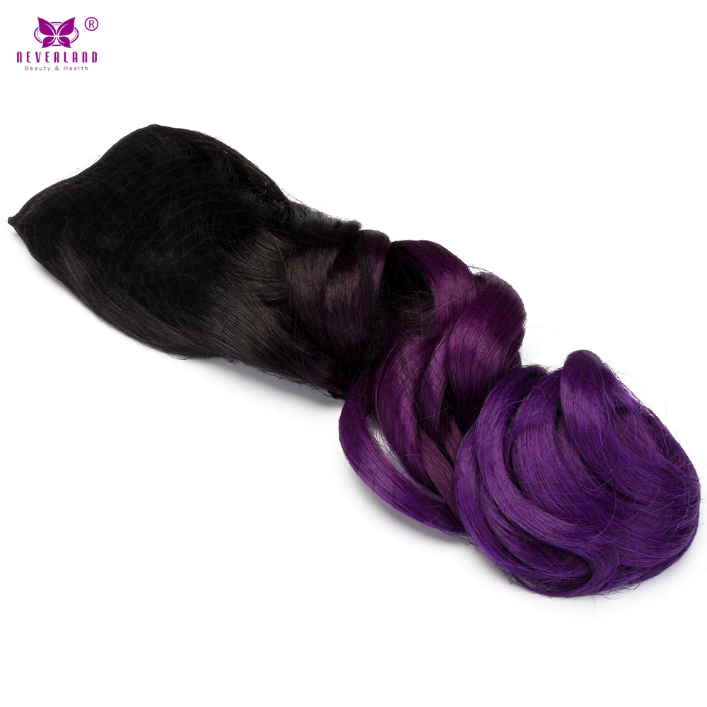 Online Get Cheap Purple Clip In Hair Extensions Wavy Aliexpress