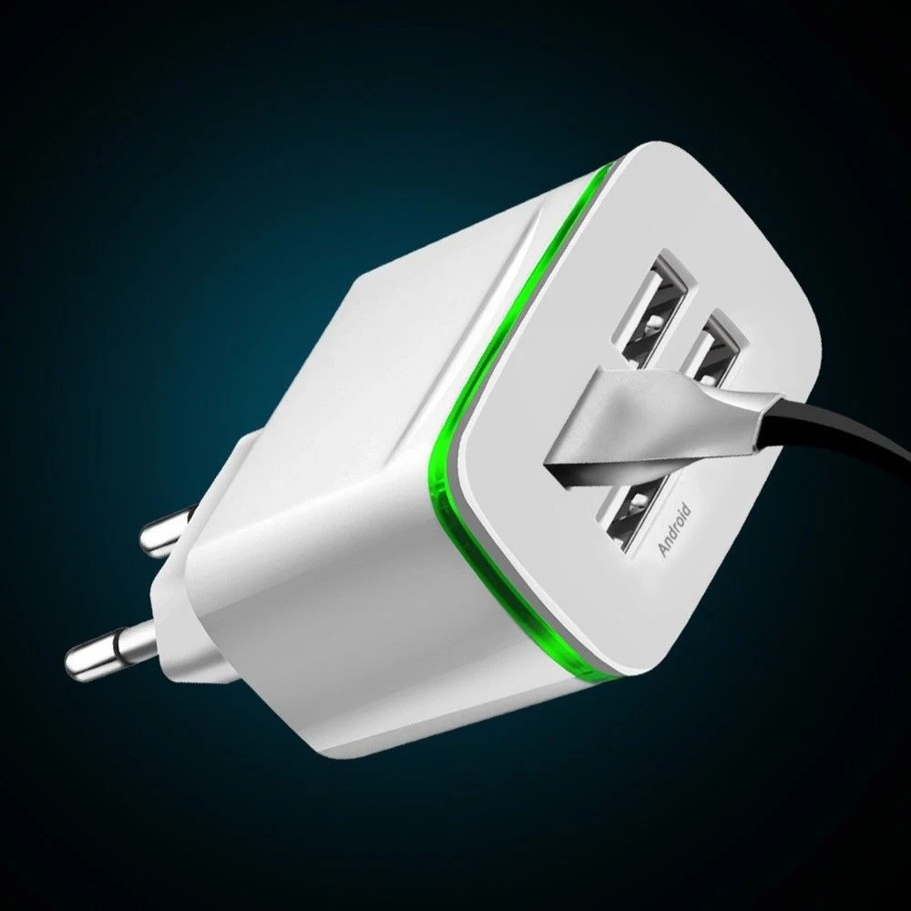 

Phone Socket Adapter EU Plug Wall Charger 5V 4A Fast Charging 4 Port USB Hub