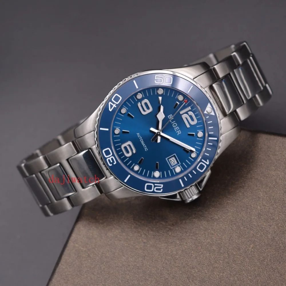 Corgeut 40mm2019 мужские часы Топ бренд класса люкс BLIGER военные аналоговые автоматические часы мужские спортивные наручные часы Relogio Masculino