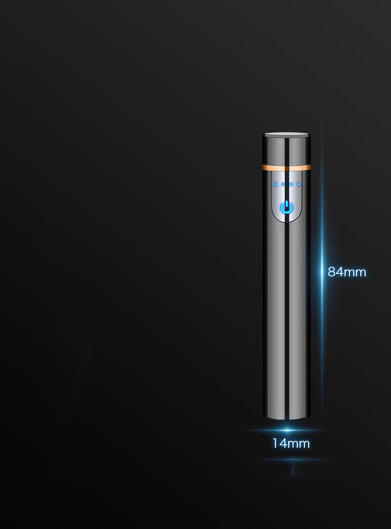 Мини USB зарядка металлическая зажигалка Прикуриватель сигарета гаджет